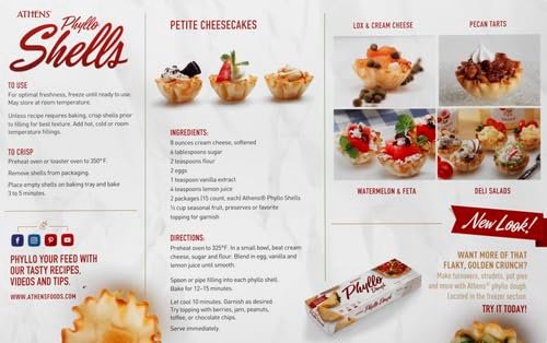Athens, Mini Fillo Dough Shells, 15 Count (Frozen) - Image 3